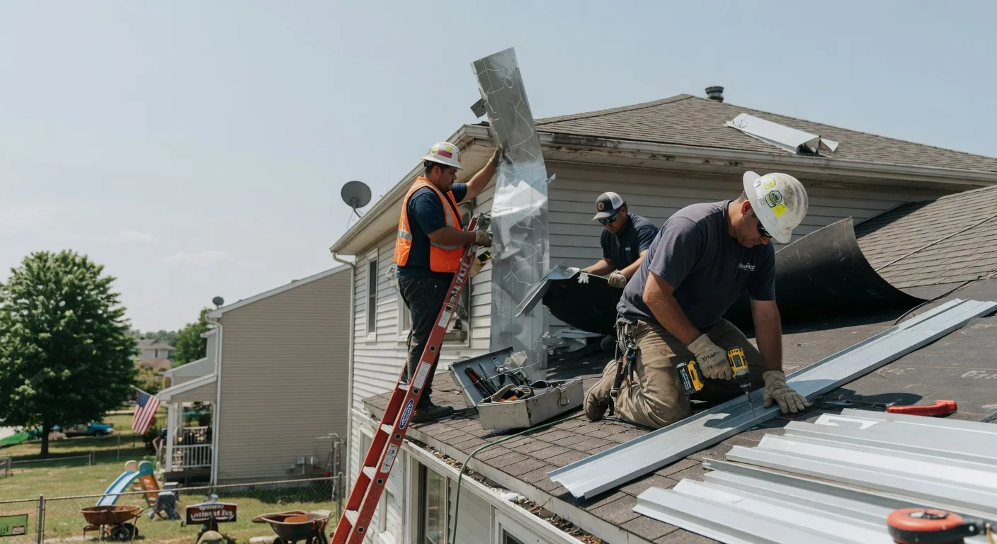 Storm Damage Metal Roof Repair in Bonnyman, KY